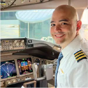 Julian Alarcon, ATP-rated Flight Instructor and Boeing 777 First Officer at Aviator.NYC